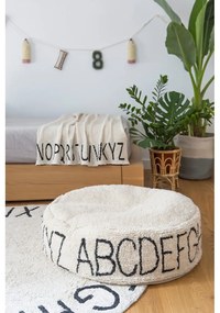 Krémszínű gyerek babzsákfotel ABC – Lorena Canals