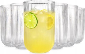 Poharak 6 db-os szett 400 ml Vilde Rozsdamentes magas üveg mosogatógéphez