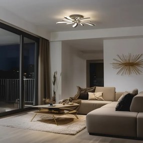 Brilagi - LED Dimmelhető felületre szerelhető csillár TWIST LED/55W/230V 3000-6500K antracit + távirányító