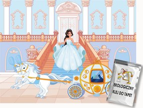 Fotótapéta Flizelina Gyerek Hercegnő Hintó Ló 200x140 ragasztó