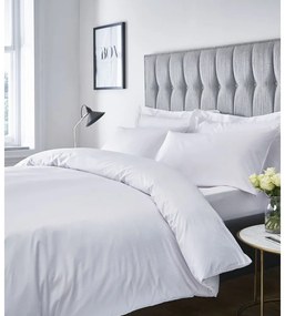 Fehér egyszemélyes ágyneműhuzat 135x200 cm Satin Stripe - Catherine Lansfield