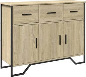 vidaXL sonoma tölgy színű szerelt fa tálalóasztal 97 x 32,5 x 74,5 cm
