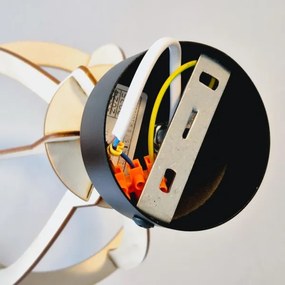 Felületre szerelhető csillár LANDO 1xE27/15W/230V bükkfa