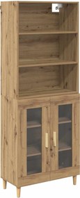 vidaXL Magasfiú Artisan tölgy 69,5 x 32,5 x 180 cm Faanyag