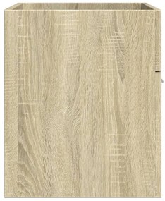 Sonoma tölgy szerelt fa fürdőszobai mosdószekrény 90x38,5x46 cm