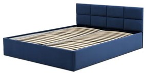 MONOS kárpitozott ágy matrac nélkül mérete 180x200 cm Tengerész kék