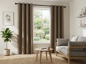 Bézs OXFORD függöny 140x250 cm Felfüggesztés: Hullámos sínszalag