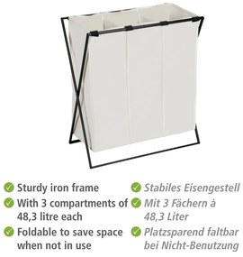Textil szennyeskosár 145 l Trio – Wenko