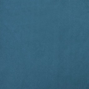 kék bársony gyerekkanapé 100 x 54 x 33 cm
