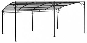 krémszínű kerti napellenző 6 x 3 x 2,55 m