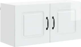vidaXL Konyhaszekrény Kalmar Magas Fényű Fehér 80 x 31 x 40 cm Faanyag