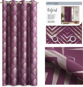 Függöny Kész Átvezető 140x250 Piramis Lila