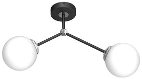 Csillár JOY 2xE14/40W/230V fekete/fényezett króm