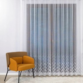 Függöny A Nappaliba, Kész Szalaggal, Geometrikus Minta 250X270