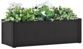 antracitszürke kerti magaságyás öntözőrendszerrel 100x43x33cm