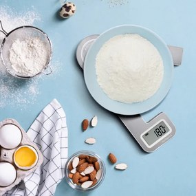 Aigostar összecsukható konyhai mérleg 5 kg, króm kivitel