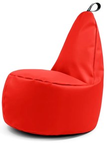 Piros bőrutánzat babzsákfotel Lull XL – So Soft?