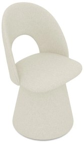 Krémszínű kárpitozott étkezőfotel Kalo – Makamii