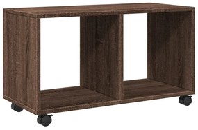 barna tölgy színű szerelt fa görgős szekrény 72 x 33 x 42,5 cm