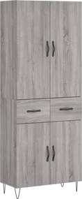 vidaXL szürke sonoma szerelt fa magasszekrény 69,5 x 34 x 180 cm