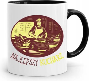 Fekete Bögre A Legjobb Szakácsnak, fényképes nyomattal