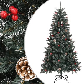 vidaXL zöld PVC műkarácsonyfa állvánnyal 180 cm