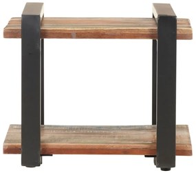 Tömör újrahasznosított fa éjjeliszekrény 50 x 40 x 40 cm