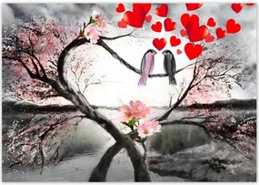 Poszterek 100x70 Szerelmes szívpár