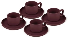 BerlingerHaus Espressócsésze-készlet alátéttel Leonardo 100 ml, 4+4 db
