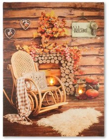 NEXOS Falikép hintaszék 2 LED 30 x 40 cm