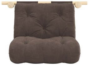 Sötétbarna kordbársony fotel Hooked – Karup Design