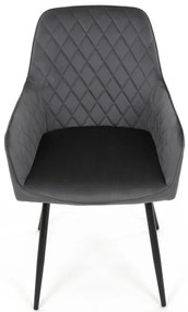 Szürke Bársony Étkezőszék. DCH-215 GREY4