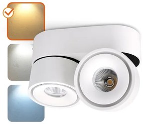 LED Dimmelhető spotlámpa LAHTI MINI 2xLED/9W/230V 3000K CRI 90 fehér