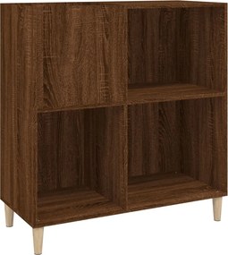 vidaXL barna tölgy színű szerelt fa hanglemezszekrény 84,5x38x89 cm