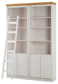 Fehér borovi fenyő könyvespolc 148x223 cm Anita – Støraa