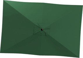 Outsunny Csere Napernyő 3x2m Téglalap alakú Ernyőkhöz, Szellőző Felsőrésszel, 180 g/m² Poliészterből, UV 50+ Védelem, Zöld | Aosom