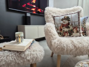 Párnahuzat hóemberrel V32