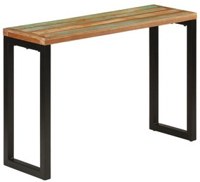 tömör újrahasznosított fa tálalóasztal 110x35x75 cm