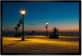 Poszterek keretben 60x40 Lámpások a tengerparton