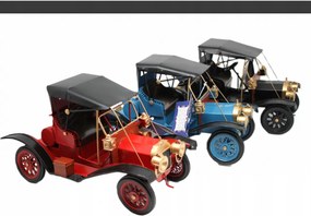 Replika Autó Dekoráció Retro Autó Ajándék Autó Jármű Fekete