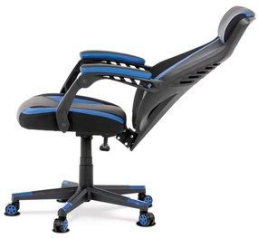 Kék Ekobőr Gamer Szék, Hinta Mechanikával. KA-Y213 BLUE