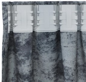 Bársonyfugönyök 2 db Pálcás Ezüst Szürke 225x140 cm