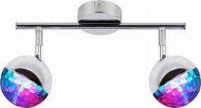 Fali lámpa Candellux ezüst, többszínű integrált Led fényforrás 3 W