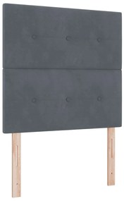 Ágykeret Sötétszürke 80x200 cm Párna