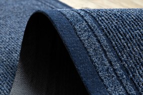 Lábtörlő csúszásgátló Malaga kék Univerzális Csíkos 66x590 cm