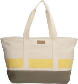 Bézs-zöld nagy strandtáska „Sailor”