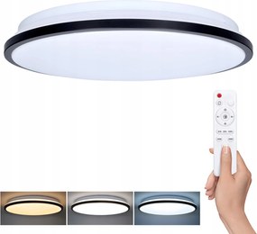 Solight Led szabĂĄlyozhatĂł lĂĄmpa Jamil 48W 3360lm tĂĄvirĂĄnyĂtĂłval fekete