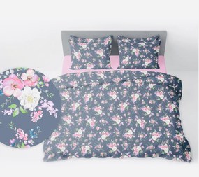 Hortenz Flanel ágyneműhuzat TiaHome - 1x Párna 90x70cm, 1x Paplan 140x200cm