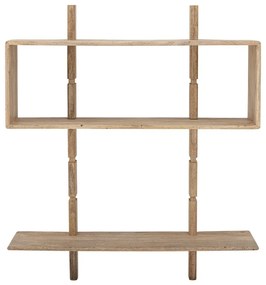 Natúr színű mangófa fali könyvespolc 96,5x110,5 cm Millian – Bloomingville