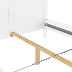 Fehér franciaágy 140x200 cm Paris – Tvilum